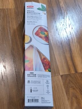 OXO Clear Silicone Bakeware Lid with Rainbow Accent